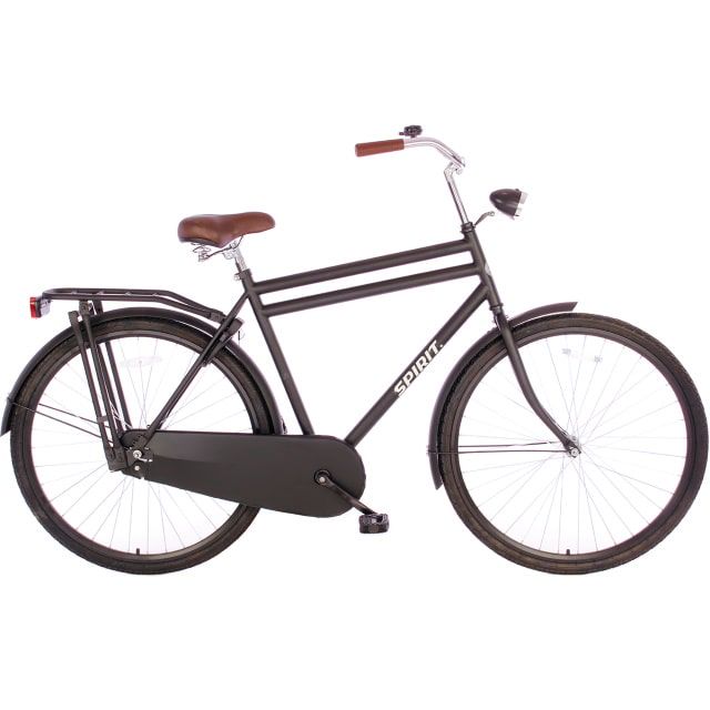 Spirit Retro Herenfiets 28 inch 58 cm Mat Zwart