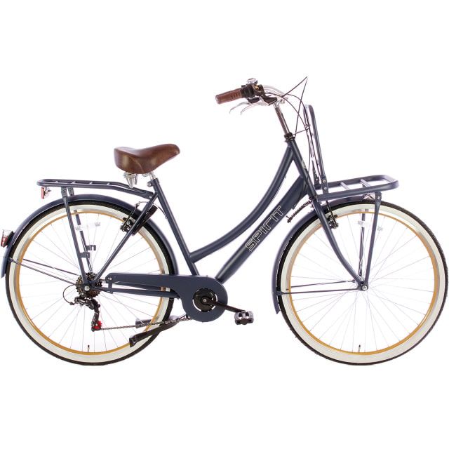 Spirit Transporter 6 Speed Damesfiets 28 inch 57 cm Jeans Blauw