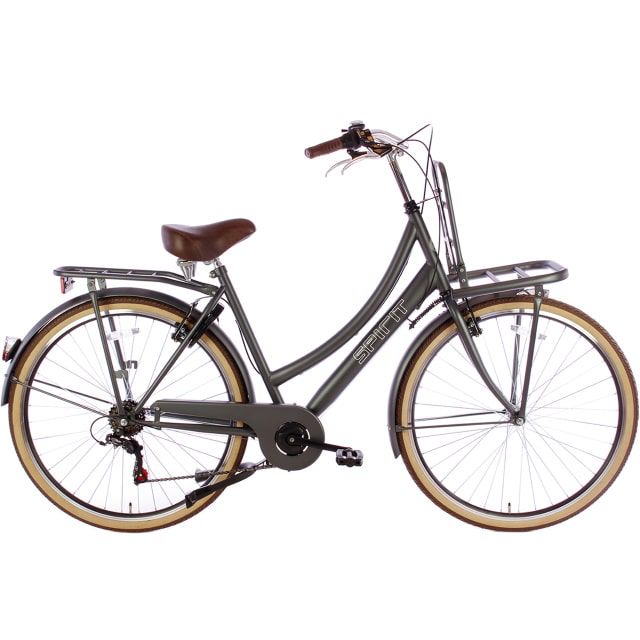 Spirit Transporter 6 Speed Damesfiets 28 inch 50 cm Mat Grijs