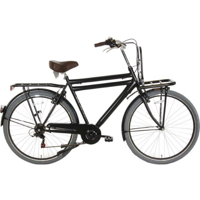 Spirit Transporter 6 Speed Herenfiets 28 inch 50 cm Mat Zwart