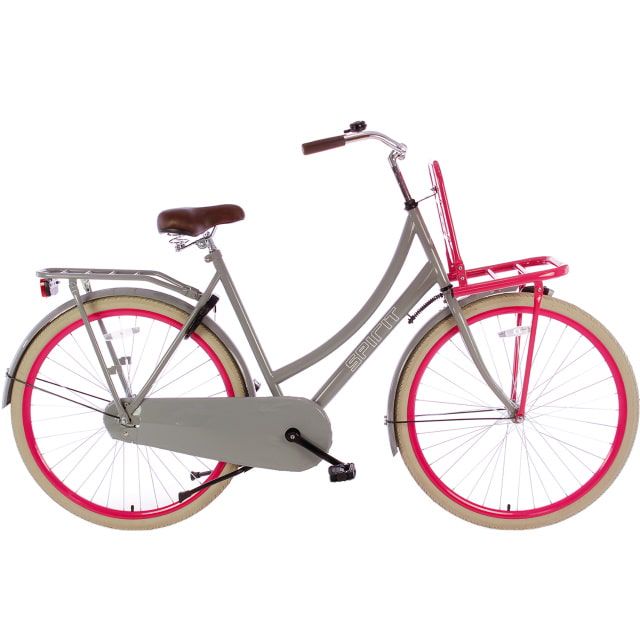 Spirit Transporter Damesfiets 28 inch 50 cm Grijs Roze