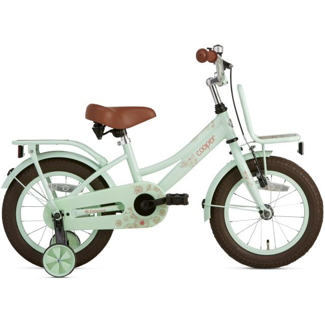 Supersuper Cooper Bamboo 14 inch Pistache Groen Meisjesfiets