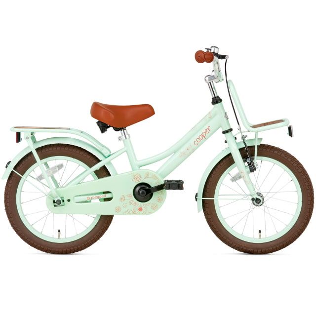 Supersuper Cooper Bamboo 16 inch Pistache Groen Meisjesfiets