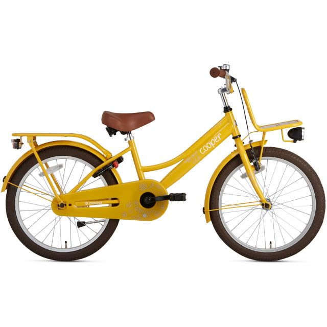 Supersuper Cooper Bamboo 20 inch Geel Meisjesfiets