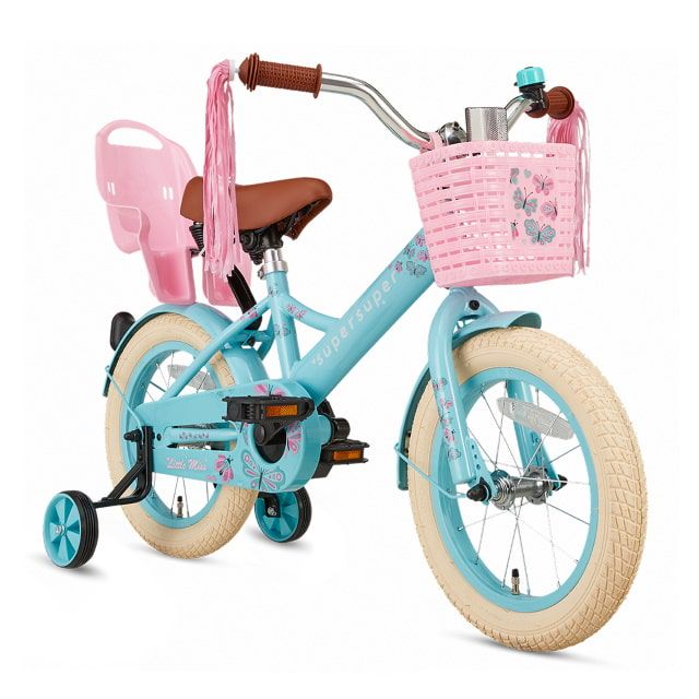Meisjesfiets Little Miss 14 inch Turquoise