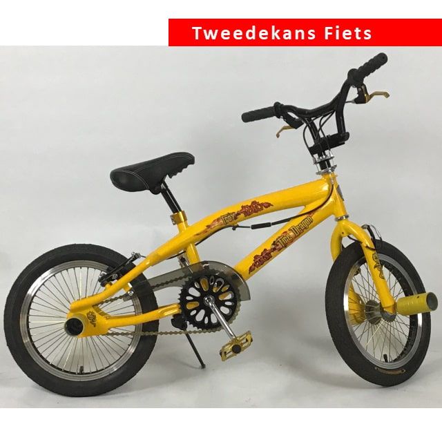 Troy BMX Crossfiets Freestyle 16 inch Yellow Tweede Kans