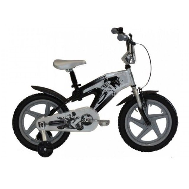 Troy Kids Racer 16 inch Black Silver