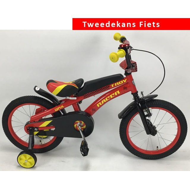 Troy Kids Racer Jongensfiets 16 inch Rood Tweede Kans