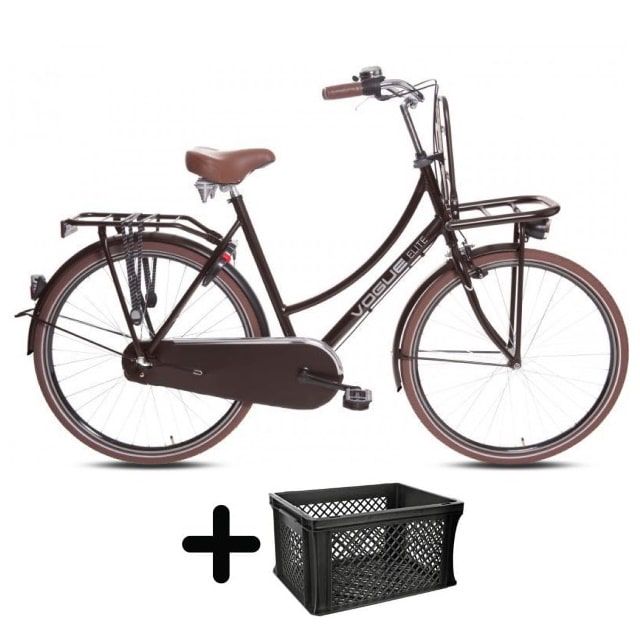 Vogue Elite Dames 3 Versnellingen 28 inch Matt Brown KRAT