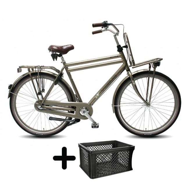 Vogue Elite Heren 3 Versnellingen 28 inch Platinum KRAT