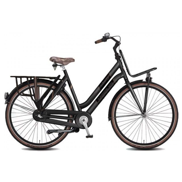 Vogue Liberty 3 Versnellingen 28 inch Mat Zwart