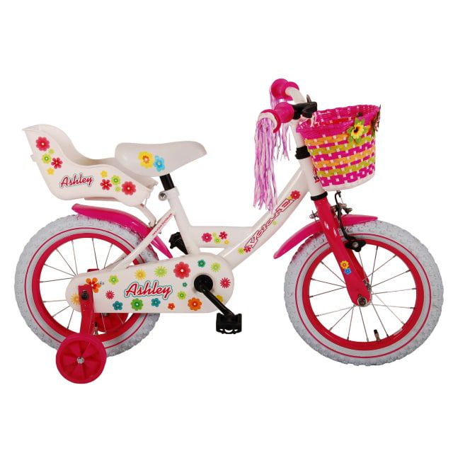Volare Ashley Kinderfiets Meisjes 14 inch Wit