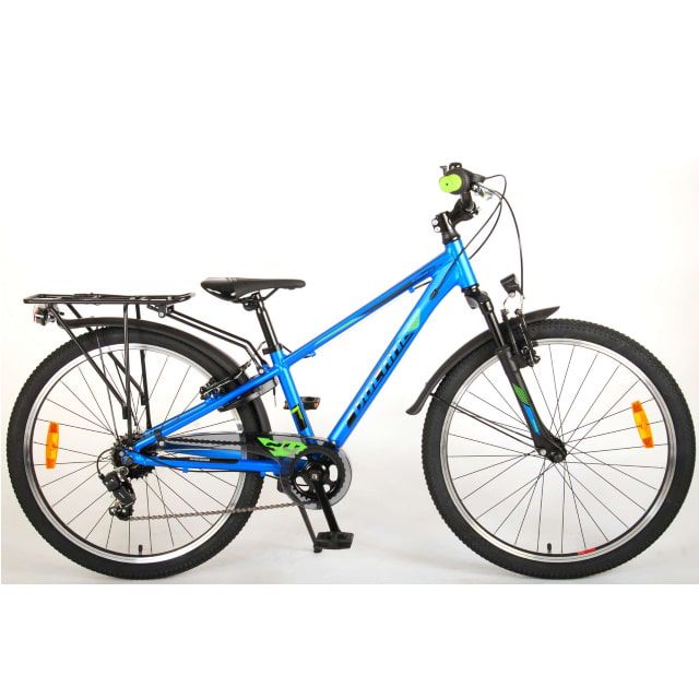 Volare Cross Kinderfiets Jongens 24 inch Blauw Groen 6 Versnellingen Prime Collection