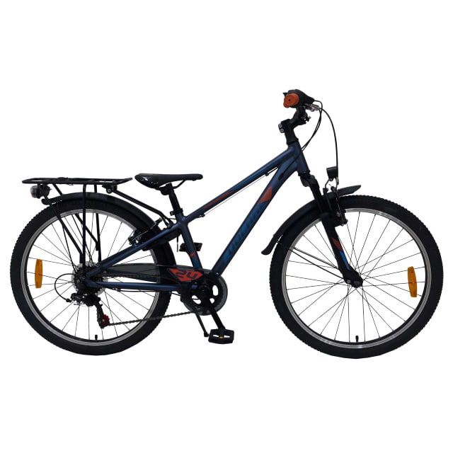 Volare Cross Kinderfiets Jongens 24 inch Donkerblauw 6 Versnellingen Prime Collection