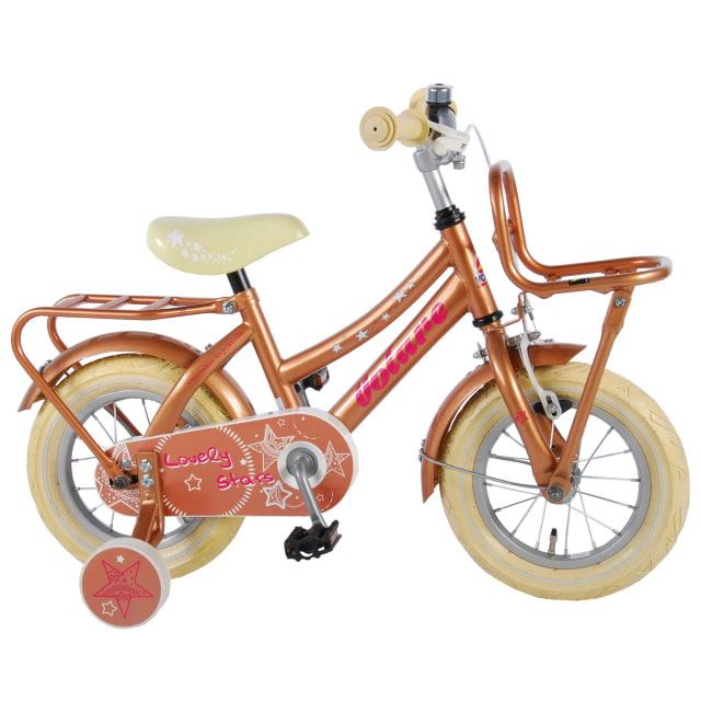 Volare Lovely Stars Kinderfiets Meisjes 12 inch Goud