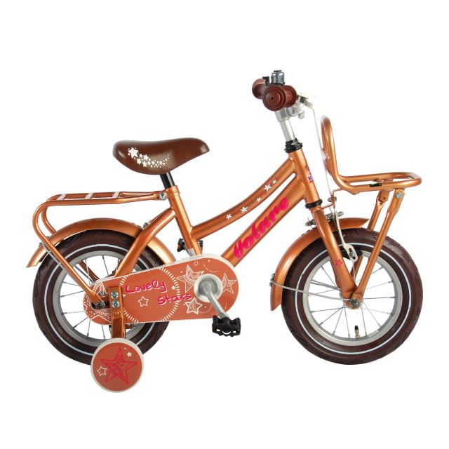 Volare Lovely Stars Kinderfiets Meisjes 12 inch Goud