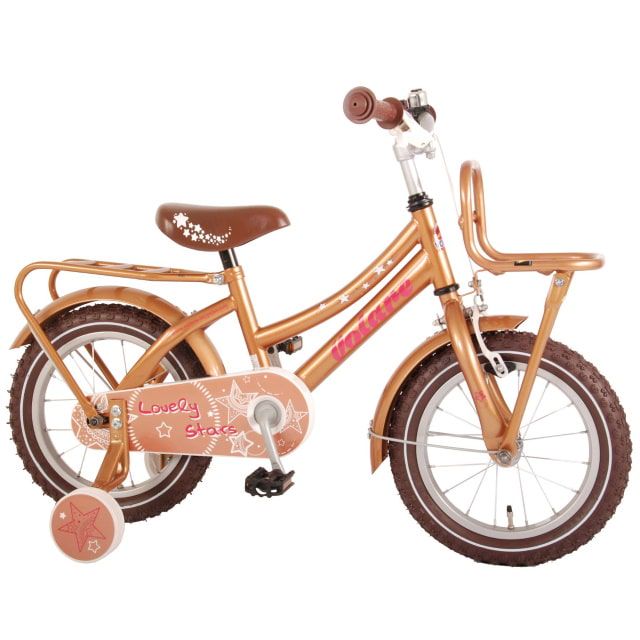 Volare Lovely Stars Kinderfiets Meisjes 14 inch Goud