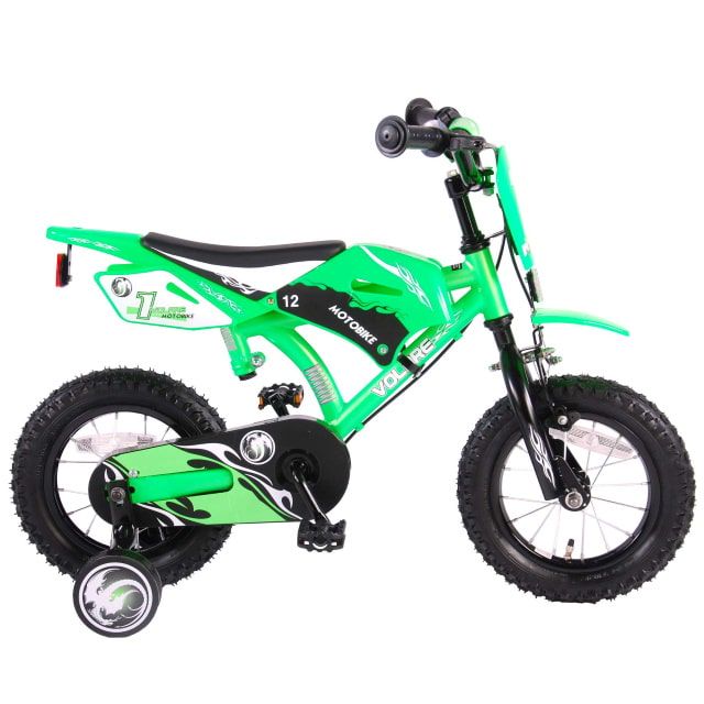 Volare Motorbike Kinderfiets Jongens 12 inch Groen 2 Handremmen