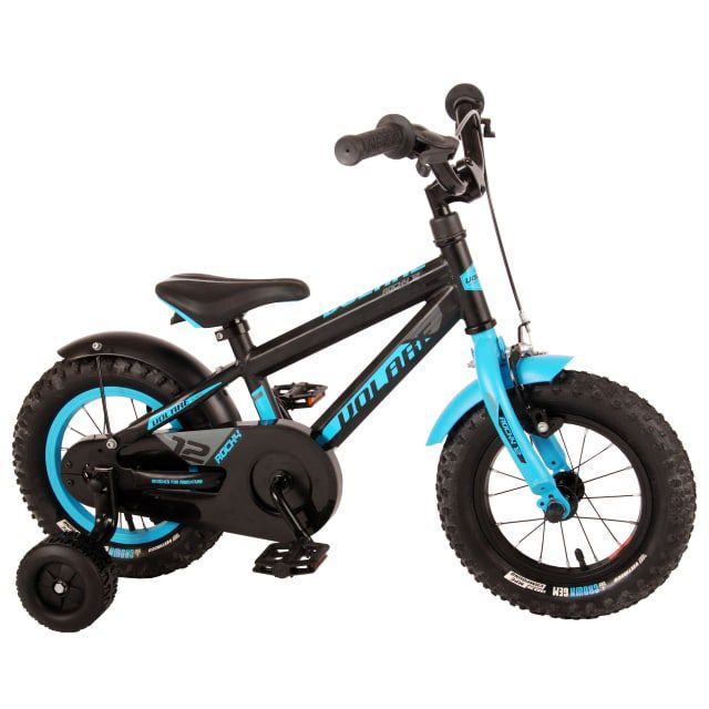 Volare Rocky Kinderfiets Jongens 12 inch Zwart Blauw Prime Collection