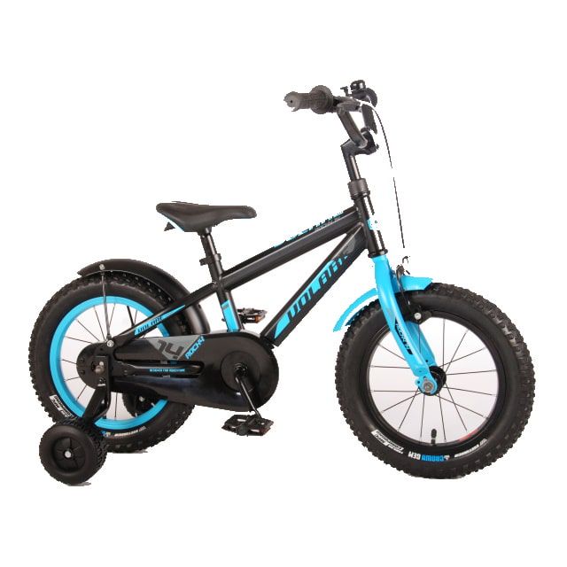 Volare Rocky Kinderfiets Jongens 14 inch Zwart Blauw