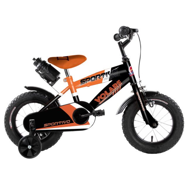 Volare Sportivo Kinderfiets Jongens 12 inch Neon Oranje Zwart