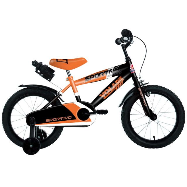 Volare Sportivo Kinderfiets Jongens 14 inch Neon Oranje Zwart