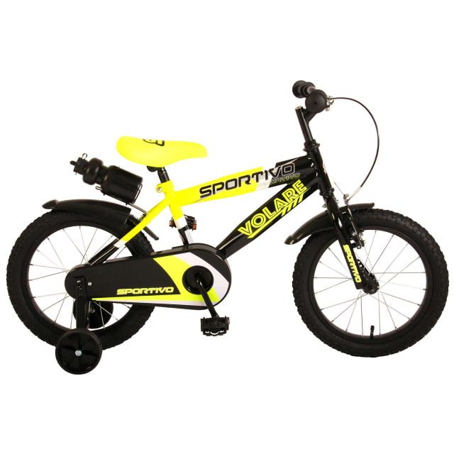 Volare Sportivo Kinderfiets Jongens 16 inch Neon Geel Zwart