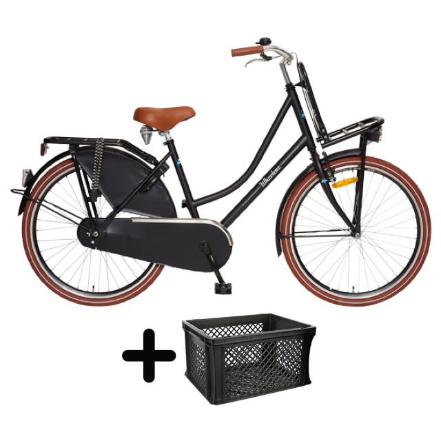 Wheelerz Daily Dutch 26 inch Mat Zwart met krat