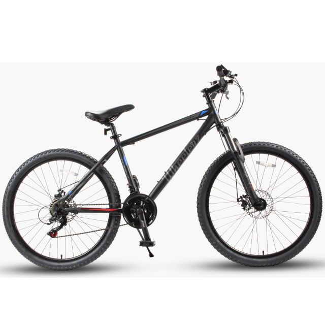Wheelerz MTB Jongensfiets 21 Speed Mountainbike 26 inch Mat Zwart