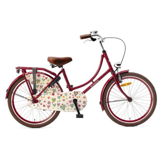 Popal Meisjes Omafiets 22 inch Rood