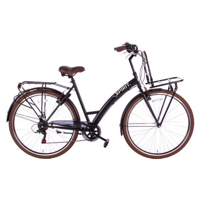 Spirit Avanti Plus 6 Versnellingen 28 inch Mat Zwart