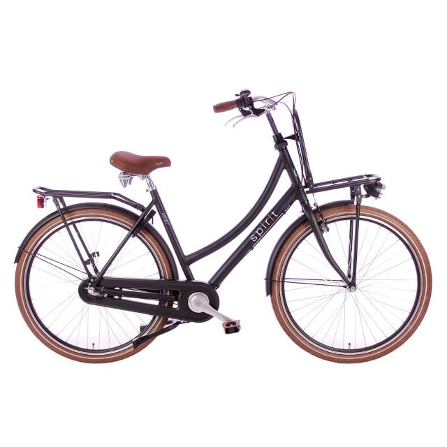 Spirit Cargo+ 7 Versnellingen 28 inch Mat Zwart