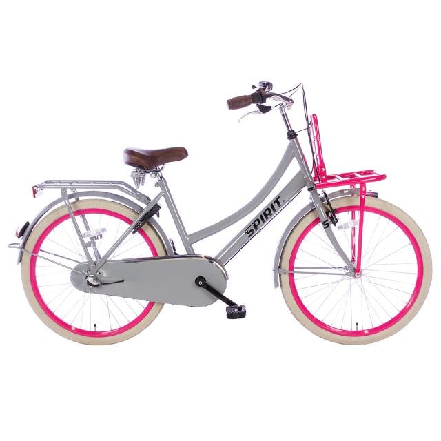 Spirit Cargo Meisjes 3 Versnellingen 24 inch Grijs Roze