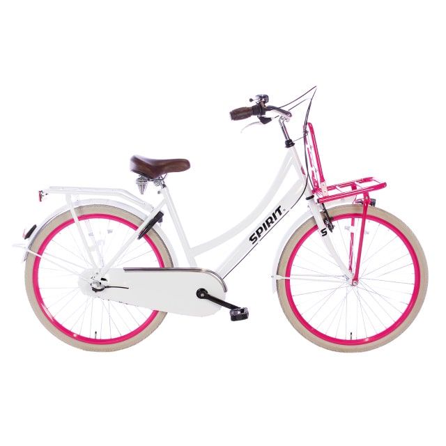 Spirit Cargo Meisjes 3 Versnellingen 26 inch Wit Roze