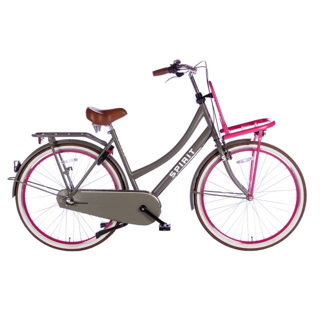 Spirit Cargo 3 Versnellingen 28 inch Grijs Roze