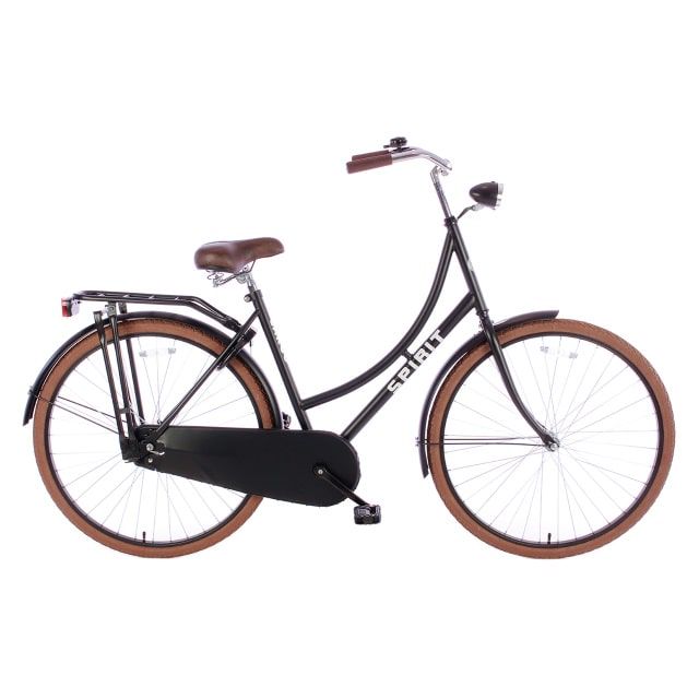 Spirit Omafiets Deluxe 28 inch Mat Zwart