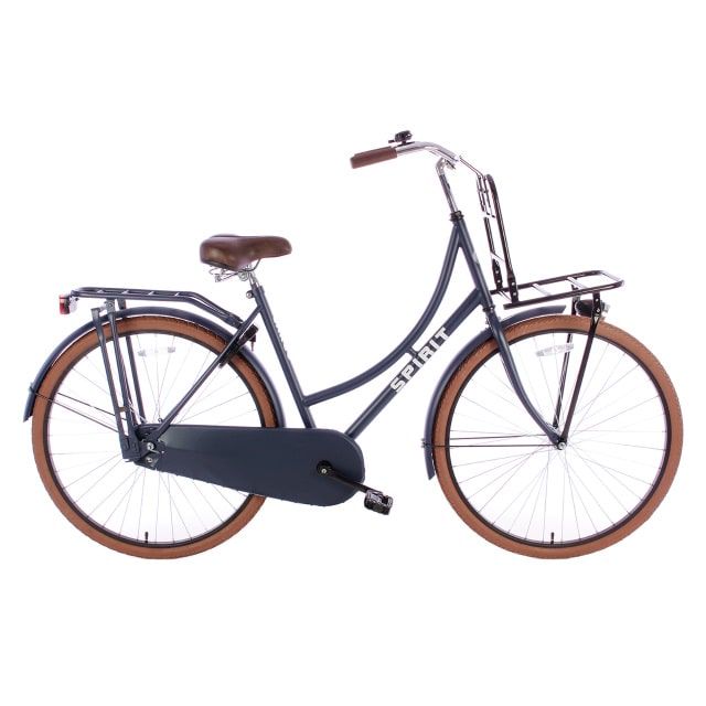 Spirit Transportfiets Plus Deluxe 28 inch Jeans Blauw