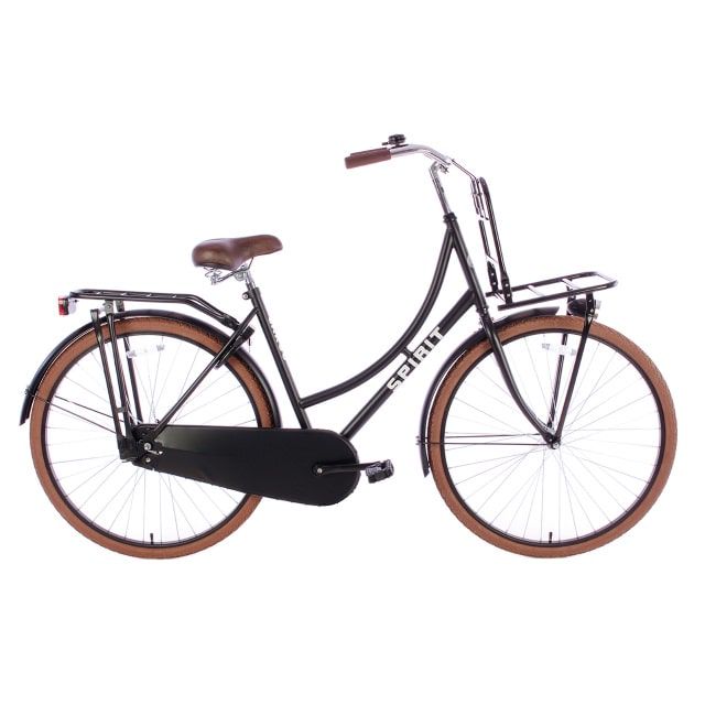 Spirit Transportfiets Plus Deluxe 28 inch Mat Zwart