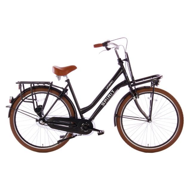 Spirit Urban 3 Versnellingen 28 inch Mat Zwart
