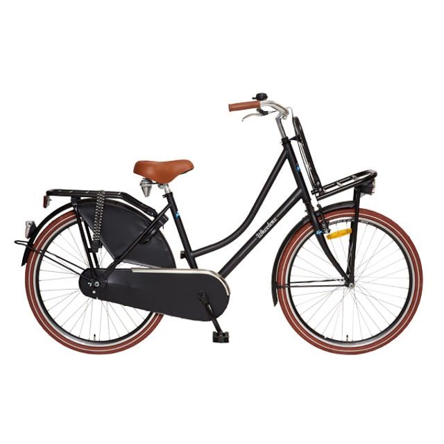 Wheelerz Cargo Transportfiets 26 inch Mat Zwart