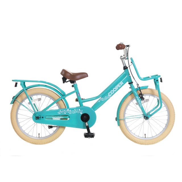 Popal Cooper 18 inch Meisjesfiets Turquoise
