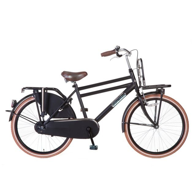 Popal Jongensfiets Daily Dutch Mat Zwart 24 inch