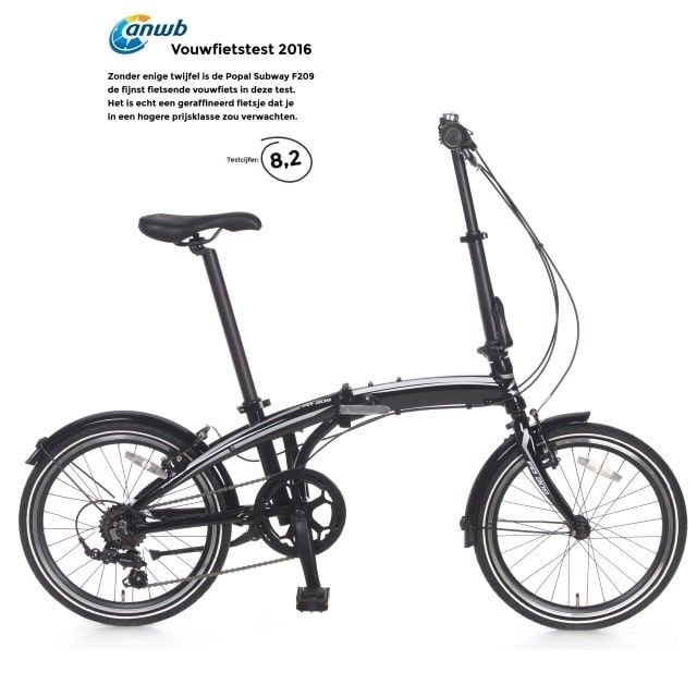 Popal Subway F209 Zwart 20 inch 6 Versnellingen