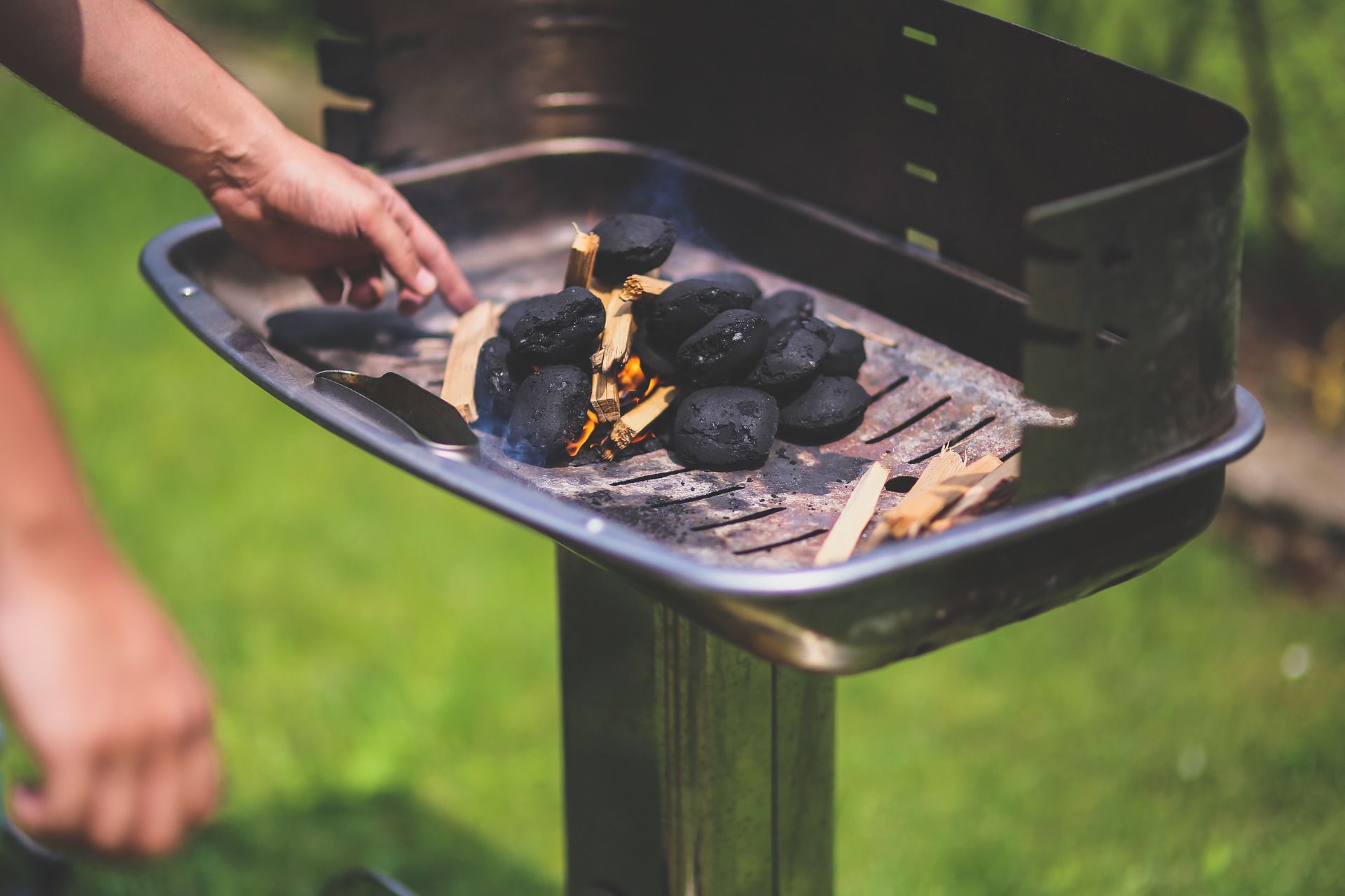 bbq in de tuin