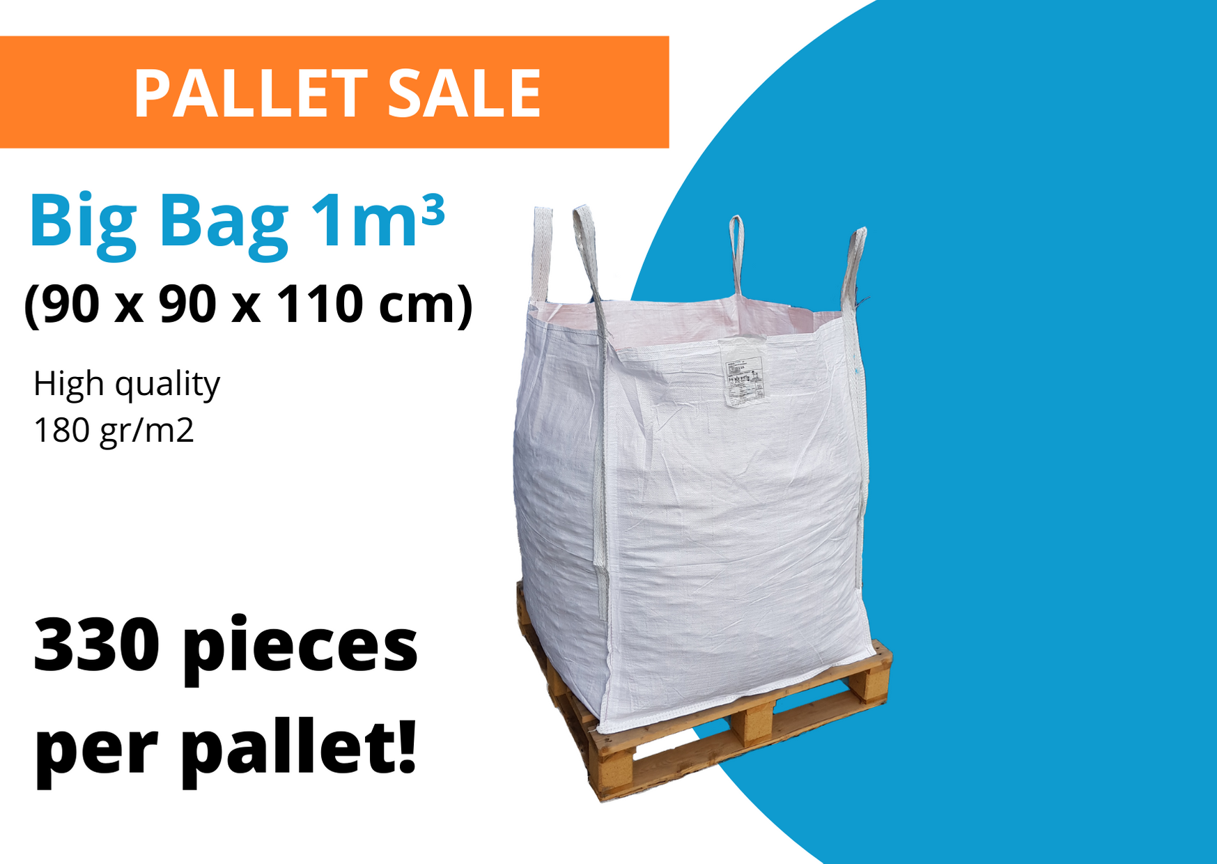 Big Bag 1m3 pallet sale 