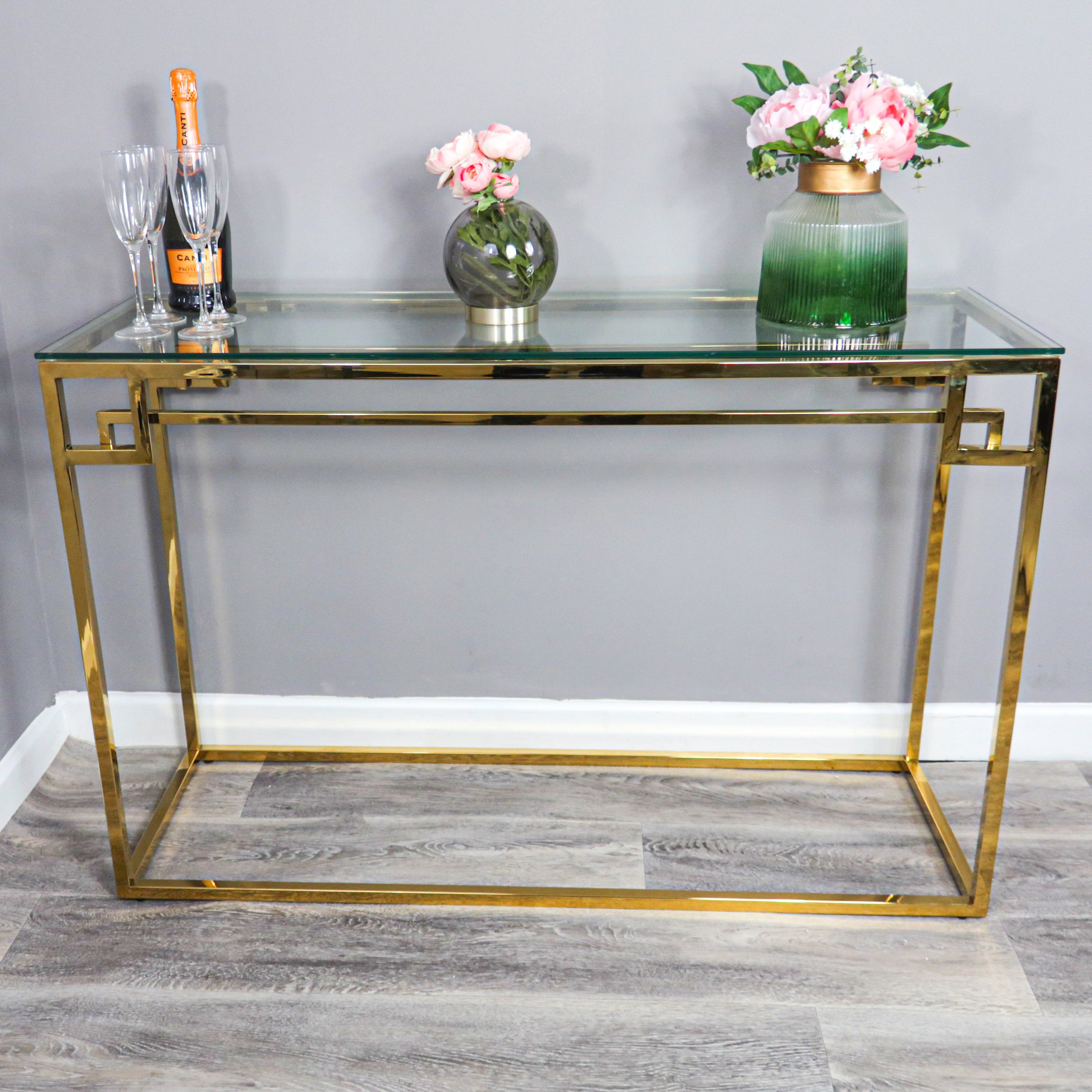 Cesar gouden console tafel