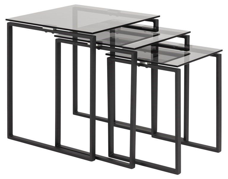 gandrup-set-bijzettafels-zwart-frame-rookglas