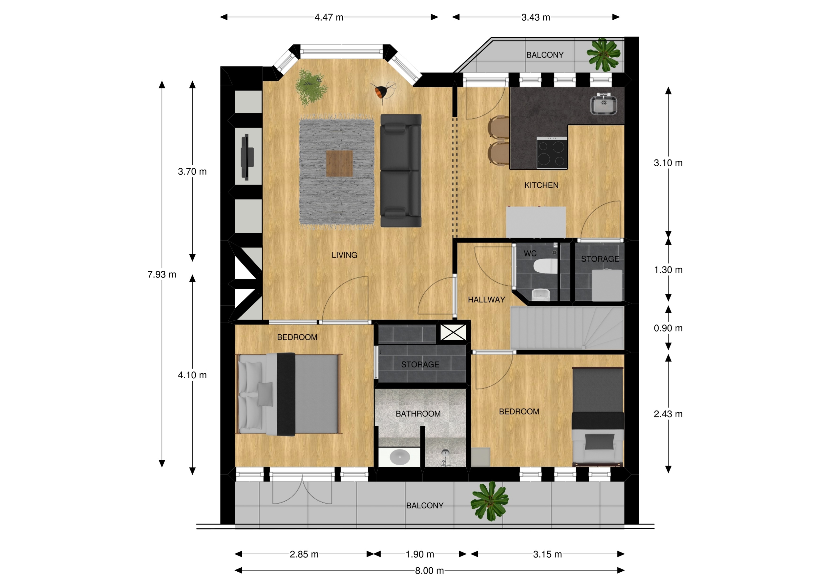 Heymanslaan 37b - Bed'r Apartments