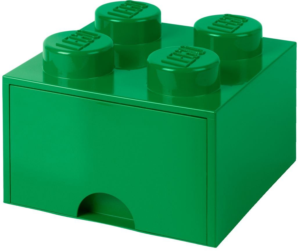 Boite rangement Lego Vert 50 x 25 x 18 cm ?