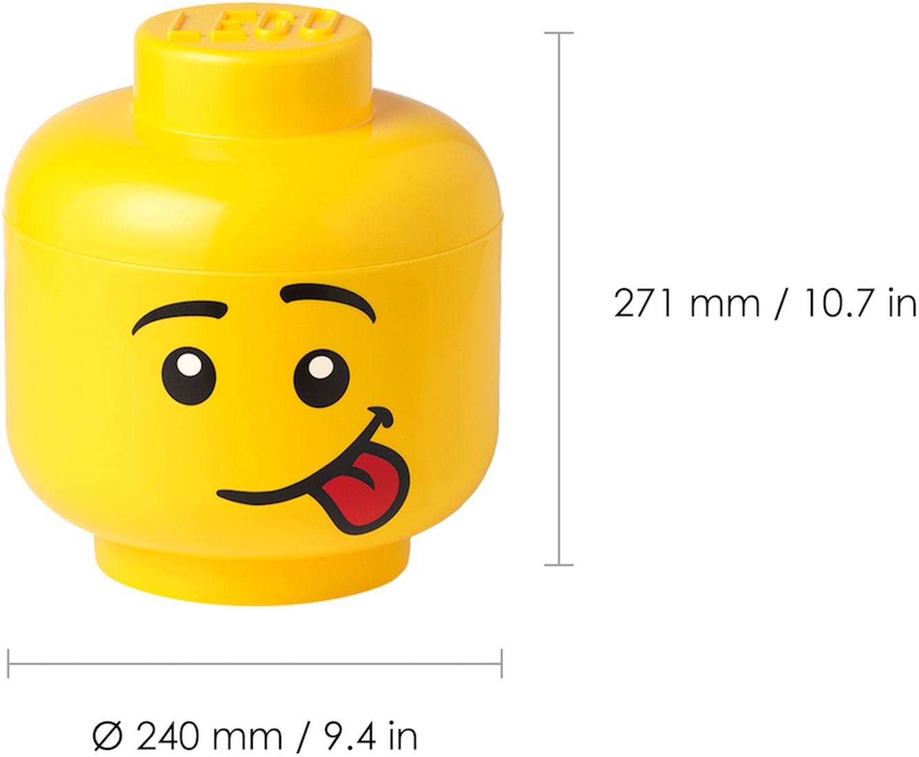 Caja de Almacenamiento LEGO® Cabeza Chica Ø 24 x 27.1 cm